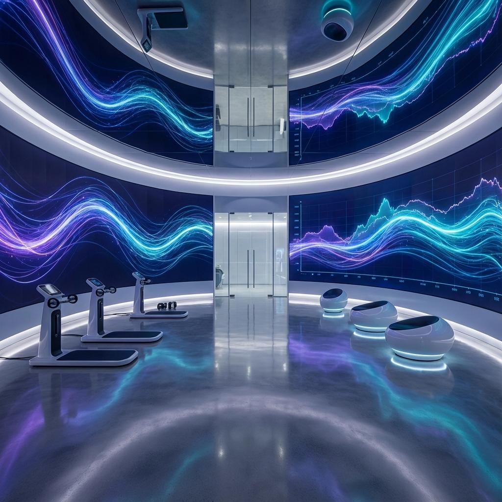 The Neural Arena - Futuristic Immersive Fitness Studio